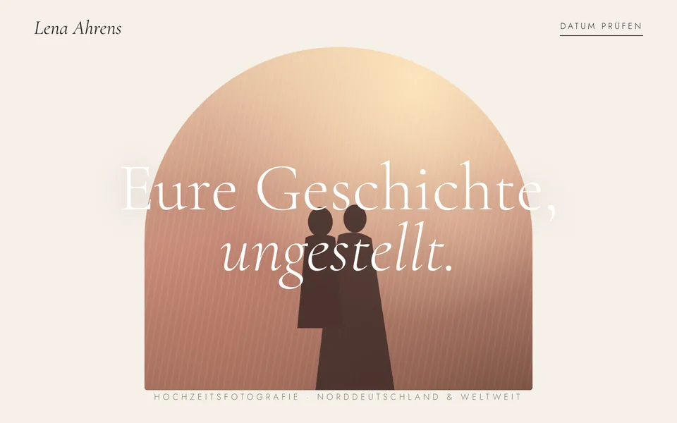 Lena Ahrens Fotografie – Landingpage · Hochzeitsfotografie