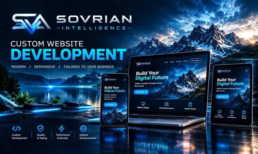 Website auf Desktop und Smartphone